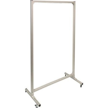 NMC National Marker Mobile Cart For Signs & Shadow Boards, Up To 72"H x 48"W, Anodized Aluminum Frame MC03
